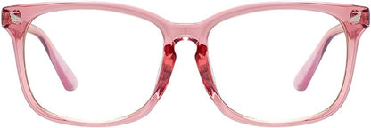 MAXJULI Blue Light Blocking Glasses,Computer Reading/Gaming/TV/Phones Glasses for Women Men(Pink)