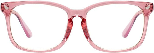 MAXJULI Blue Light Blocking Glasses,Computer Reading/Gaming/TV/Phones Glasses for Women Men(Pink)