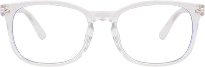 Blue Light Glasses for Woman Men | 99% Blue Light Blocking Glasses | Computer Glassess | Gaming | TV Phone Screen Reader Square Frame | Anti Eyestrain & UV Glare,1 Pack