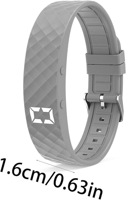 Rise Alarm Band - Rise Alarm Band for Deaf, Alarms Bracelet, Convenient Heavy Sleepers Bracelet, Watch Silent Timer, Vibrating Alaarm Wristband, Adjustable Wearable Alarms Device for Women Men Kids