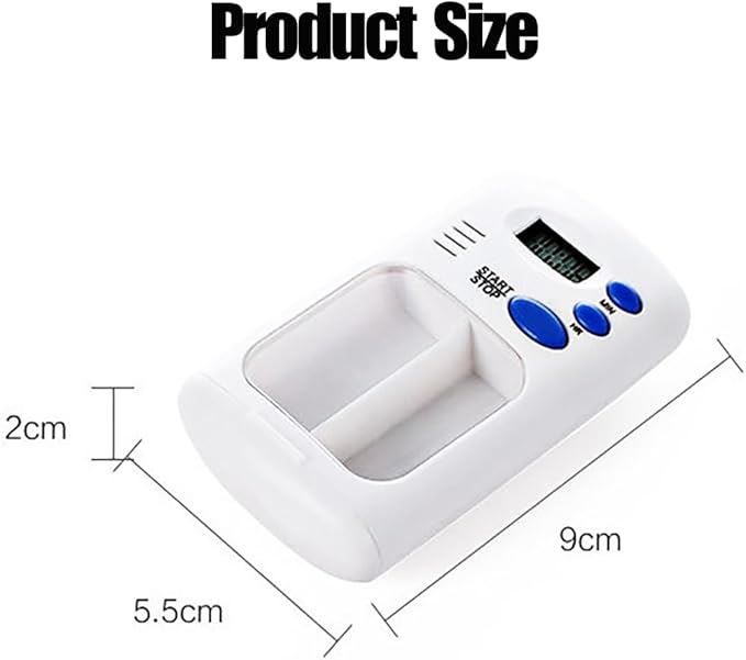 Electronic Timed Pill Dispensers,Digital Pill Organizer,Automatic Daily Pill Box Reminder with Beeping Alarm for Elderly Gift,Portable for Office Travel