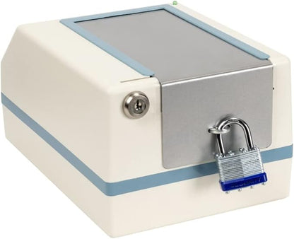 e-Pill CompuMed Safe - Tamper Resistant Automatic Pill Dispenser - Metal Security Cover with Padlock
