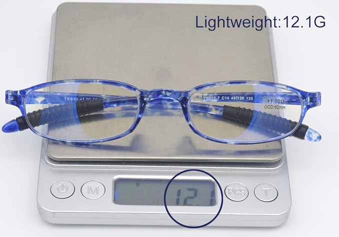 Blue Light Blocking Anti Glare Reading Glasses(Flexible and Lightweight) Plastic Portable Readers for Women