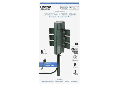 Feit Electric 125V 15A Alexa Google Smart Wifi Yard Stake