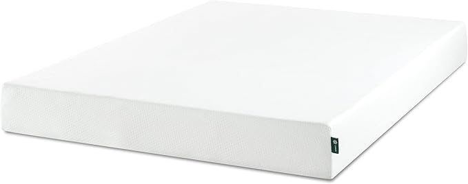 Zinus 8 Inch Queen Green Tea Memory Foam Mattress [New Version], Fiberglass Free, Medium Firm Feel, Zoned Pressure Relief, Certified Safe Foams & Fabric, Mattress in A Box