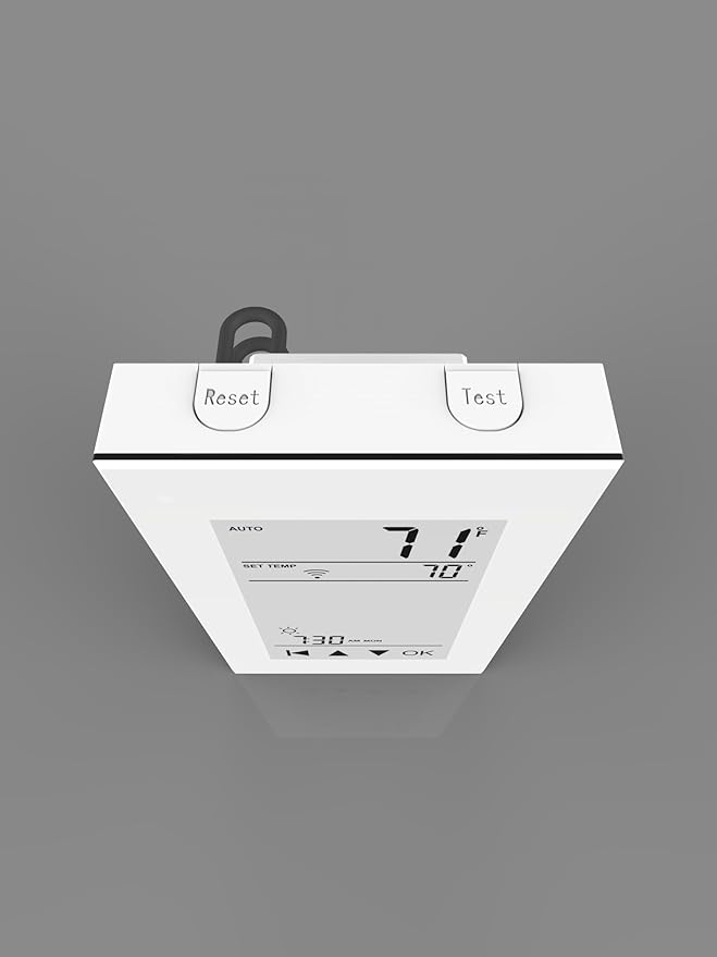 QuietWarmth Thermostat THERMAEGH Smart Home/WiFi Thermostat w/Built-in GFCI for Control of 120V or 240V Radiant Heat Includes Floor Sensor