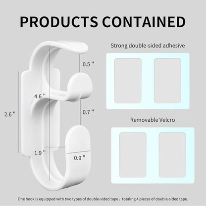 2PCS CPAP Hose Holder for Apnea Sleep Machine, Compatible with Resmed Airfit F40/Bipap/Evora Full Face Mask & Tube, Anti-Unhook, Avoid C-Pap Hose Tangle Portable Travel, Cleaner&Sanitizing Supplies