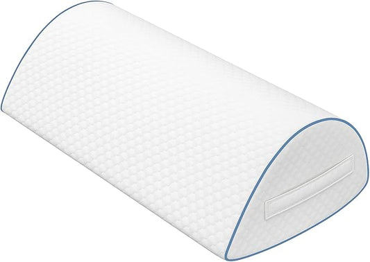 Pozico Leg Pillow for Side Sleeping - Ergonomic Memory Foam Knee Pillow - Leg Positioning Pillow for Knee, Back & Hip - Washable Cover and Handle