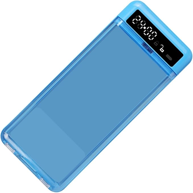 Timed Lock Box – Excessive Games Prevention, Transparent Phone Lock Box, Home School Travel Work Bedroom Kitchen | Kids Teens Classroom College Digital Gadget Security Storage for Home School