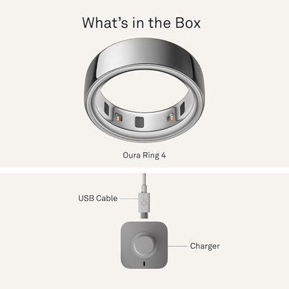 Oura Ring 4 - Silver - Size 11 - Size Before You Buy