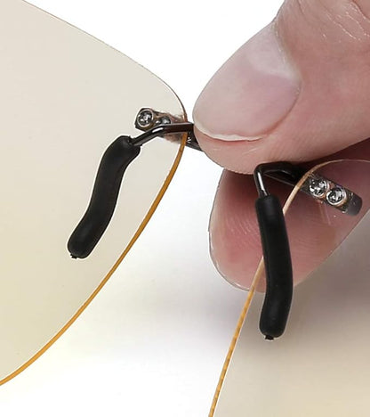Vyzia Blue Light Blocking Clip-on Computer Lenses for Women and Men | Fits Over Glasses | Reduce Eye Strain, and Sleep Better | Anti-Blue Light Filter Clip for Dry Eyes Relief, and Digital Screens Use