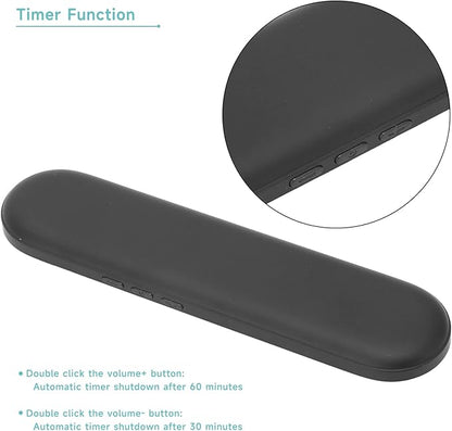 Pillow Speakers Bluetooth, Pillow Speakers, Bluetooth 5.3 Portable Bone Conduction Speaker with Timer Off Function, Mini Pillow Speaker for Adults (Black)