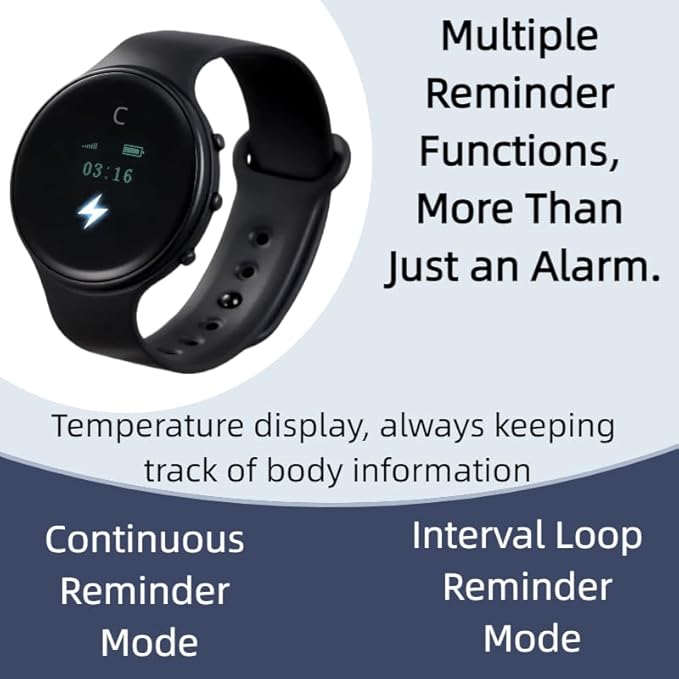 Electric Shock Alarm Clock for Heavy Sleepers|Silent Alarm Clock|Get up on time|Strong Wake-up Call |Shock Pulse for Self-Discipline and Combat Fatigue|Powered for Students & Hard of Hearing