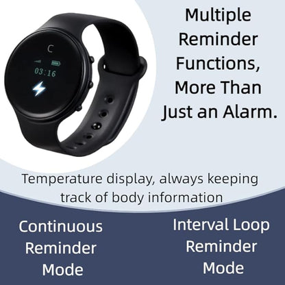 Electric Shock Alarm Clock for Heavy Sleepers|Silent Alarm Clock|Get up on time|Strong Wake-up Call |Shock Pulse for Self-Discipline and Combat Fatigue|Powered for Students & Hard of Hearing