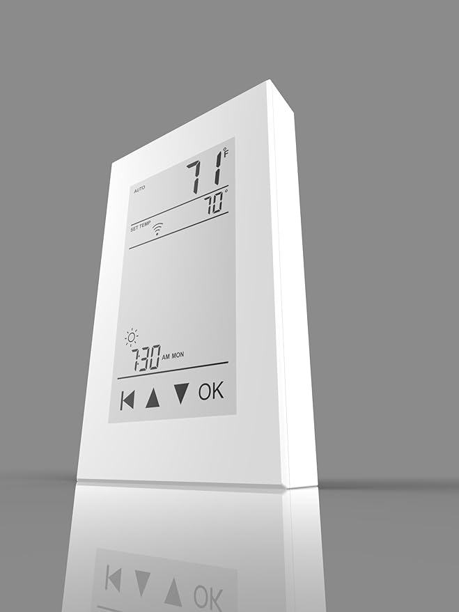 QuietWarmth Thermostat THERMAEGH Smart Home/WiFi Thermostat w/Built-in GFCI for Control of 120V or 240V Radiant Heat Includes Floor Sensor