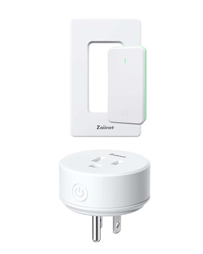 Smart Plug Switch, 2.4G WiFi Outlet Time Switch, Compatible with Alexa, Google Home, Smart Life & IFTTT APP, Voice Control & Timer, Buckle Design & Removable, No Hub Needed, Programmable