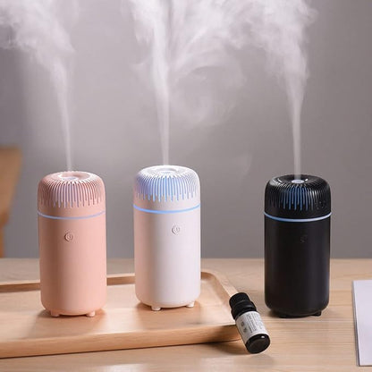 Car Diffuser Humidifier USB Aromatherapy Essential Oil Air Freshener USB Cool Mist Mini Portable Diffuser for Car Home Office Bedroom (Pink)