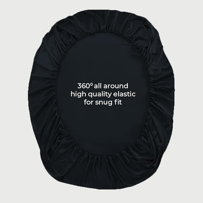 LINENWALAS Fitted Sheet Only Viscose Derived from Bamboo, Bottom Sheet for California King Size Bed – 16” Deep Pocket, Snug Fit – Cooling, Breathable, Soft, Black Halloween Bed Sheet (Jet Black)