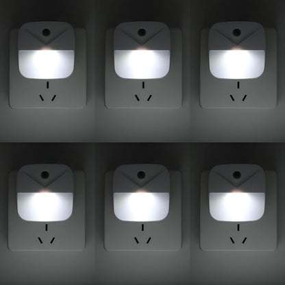 KINUR 6 Pack LED Night Light Plug into Wall, Daylight White Color Dusk to Dawn Sensor Automatic on and Off for Kids, Nursery, Bedroom, Bathroom, Hallway, Stairs, Kitchen