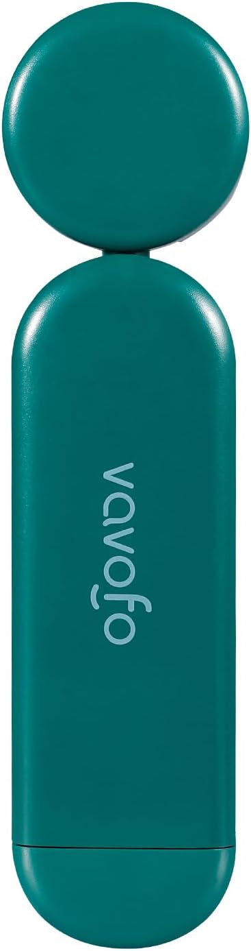 VAVOFO USB Rechargeable Book Light, Blue Light Blocking, Amber Light Clip On Bookmark Shaped Reading Light, Eye Care 6 LEDs Book Light for Bookworms Reading in Bed with 9 Lighting Modes (Dark Green)