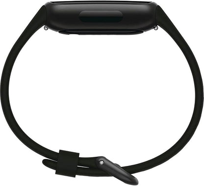 Fitbit Inspire 3 Health &-Fitness-Tracker with Stress Management, Workout Intensity, Sleep Tracking, 24/7 Heart Rate and more, Midnight Zen/Black One Size (S & L Bands Included)
