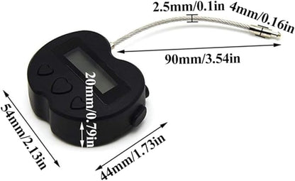 Metal Timer Lock,Electronic Time Padlock,LCD Display Time Lock,USB Rechargeable Timer Lock Behavioral Habit Aid