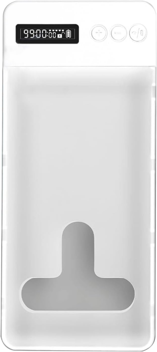 Cell Phone Timed Lock Box, PC ABS Self-Control Case withTimer, Timed Electronic Lock Box, Smart Device Locker for Study, Focus, Productivity