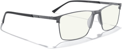 MERRY'S Fashion Blue Light Blocking Glasses - Reading Glasses Metal Frame Spring Hinge Readers for Men Eyeglasses