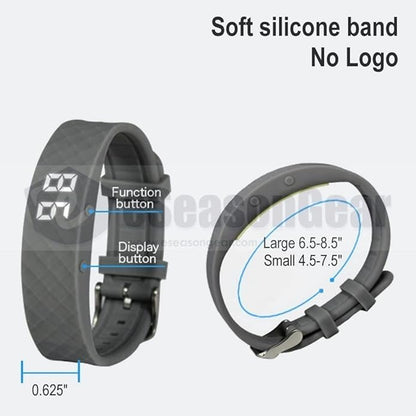 VB80 12 Alarm Vibrating Watch, Silent Vibration Shake Wake ADHD Medication Reminder