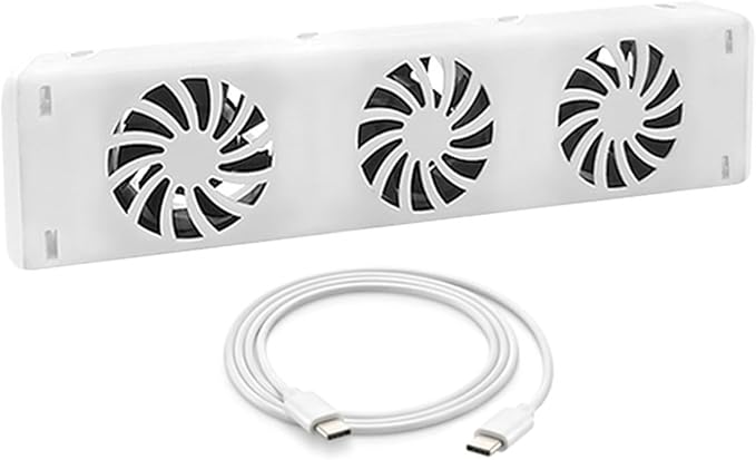 Smart Radiator Fan Booster, Magnetic Temperature Sensor, Automatic On/Off Temperature Sensor, Thermostat and Temperature Display, 20DB Quiet Operation Fits 50-120cm Radiators
