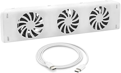 Smart Radiator Fan Booster, Magnetic Temperature Sensor, Automatic On/Off Temperature Sensor, Thermostat and Temperature Display, 20DB Quiet Operation Fits 50-120cm Radiators
