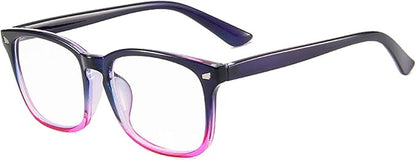 MAXJULI Blue Light Blocking Glasses,Computer Reading/Gaming/TV/Phones Glasses for Women Men(Purple Gradient Pink)