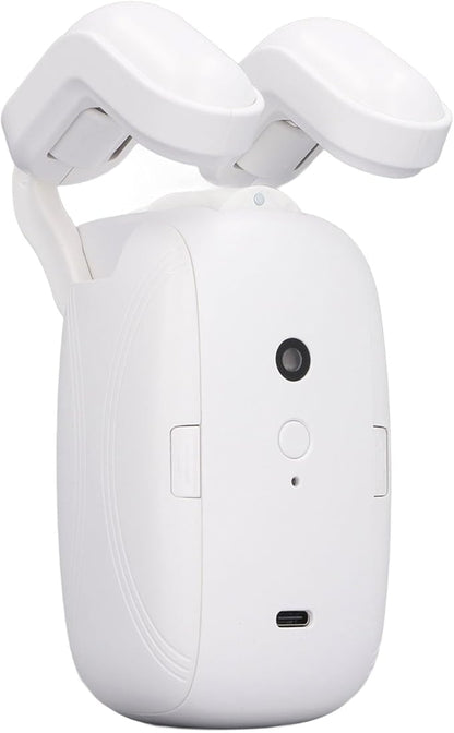 Smart Curtain Motor Automatic Opener for Roman Rod Tracks, Quiet Electric Curtain Opener with App Control 10ms Speed 4000mAh Battery for Bedroom Living Room Office