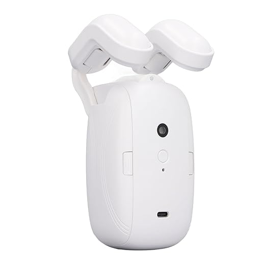 Automatic Curtain Opener and Closer Single - Roman Rod Rail Smart Curtain Opener Robot, Low Noise APP Control Electric Curtain Track for Home Office