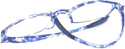 Blue Light Blocking Anti Glare Reading Glasses(Flexible and Lightweight) Plastic Portable Readers for Women