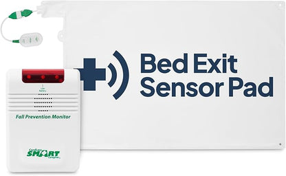Smart Caregiver Cordless Bed Exit Alert - Includes Cordless Monitor with 20in by 30in Bed Pad