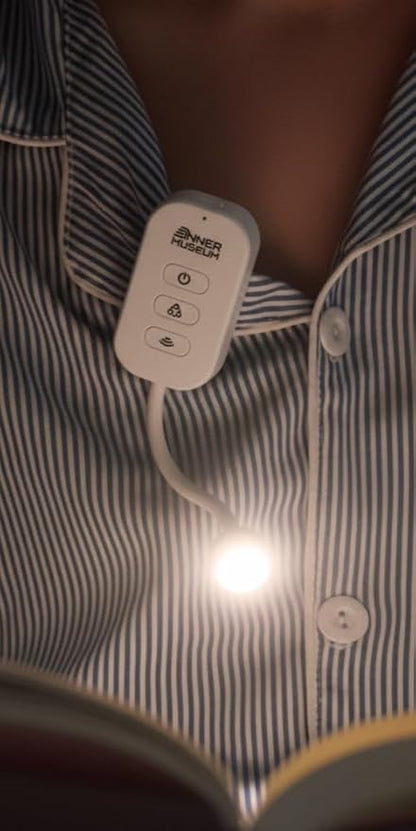 Clip-On Light for Clothes with Portable Case – Book Light, USB Rechargeable LED Lamp for Reading in Bed, Eye-Friendly 3 Color Modes, 3-Level Dimming