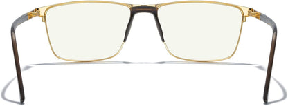 MERRY'S Fashion Blue Light Blocking Glasses - Reading Glasses Metal Frame Spring Hinge Readers for Men Eyeglasses