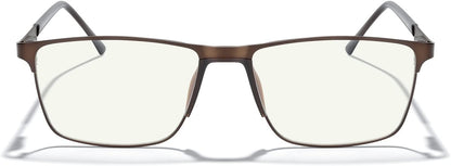 MERRY'S Fashion Blue Light Blocking Glasses - Reading Glasses Metal Frame Spring Hinge Readers for Men Eyeglasses