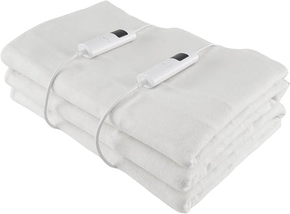 Giantex Heated Mattress Pad King, Electric Mattress Cover w/Dual Control, 9 Heat Settings, 9H Timer, Overheat Protection, Heating Bed Toppers Fit up to 10" Deep Pocket, Machine Washable Bed Warmer