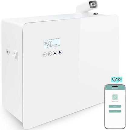 2026 𝐔𝐩𝐠𝐫𝐚𝐝𝐞𝐝 𝟓𝟎𝟎𝟎 𝐒𝐪.𝐅𝐭 1000ml Capacity HVAC Waterlesss Essential Oil Diffuser with Wi-Fi Control, Whole House Smart Scent Air Machine, Cold Air Tech for Whole Home, Hotel, Party