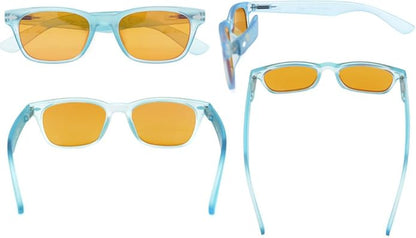 Eyekepper Blue Light Blocking Eyeglasses Sleep Glasses Prevent Eye Strain Game Eyewear Dark Orange Lenses