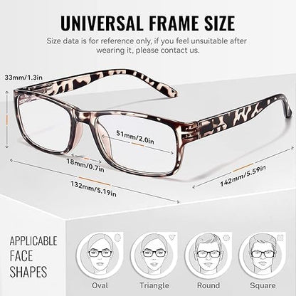 Gaoye Reading Glasses Men/Women, Eyeglasses, Blue Light Readers for Men/Women, Computer Eye Glasses, Cheaters