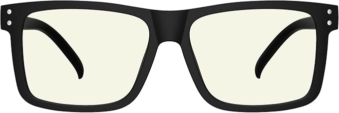 Eyekepper Oversized Reading Glasses Square Large Blue Light Readers for Men Women - Black +2.50