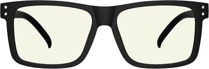 Eyekepper Oversized Reading Glasses Square Large Blue Light Readers for Men Women - Black +2.50