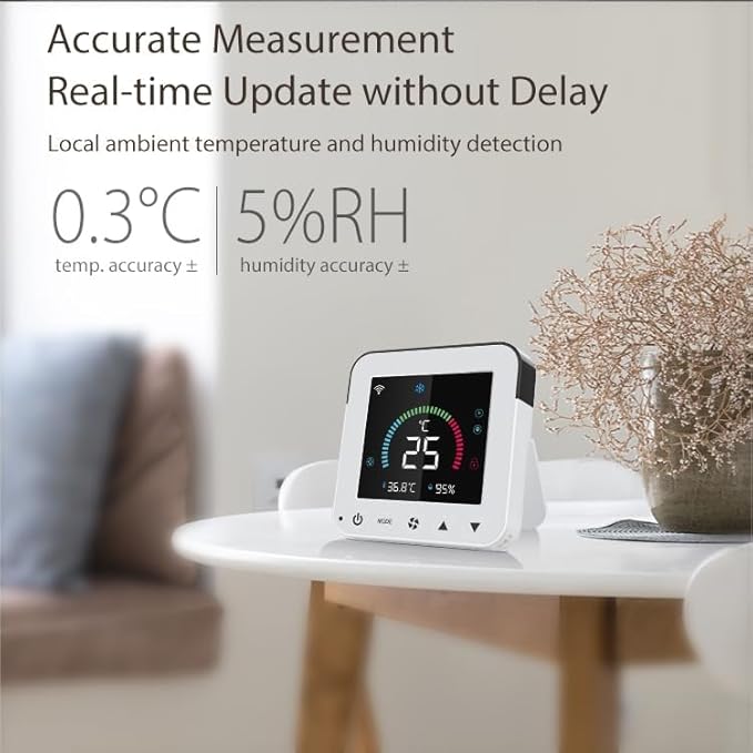 Smart Air Conditioner Controller, WenzhiIoT WiFi Thermostat for Mini-Split,Window,Portable AC&Heat Pumps Tuya Smart Life Wireless Remote Compatible with Alexa Google Home