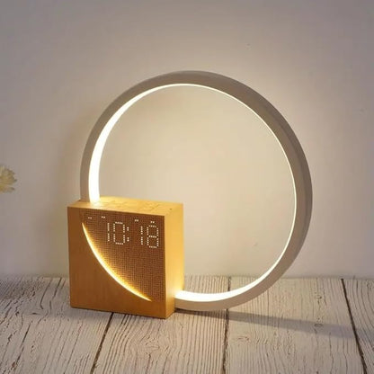 Smart Wake-Up Alarm Clock for Heavy Sleepers - 10 Soothing Sounds, 3-Level Dimmable Lamp, Snooze Function, USB Charger, Gentle Sunrise Simulation & Timer