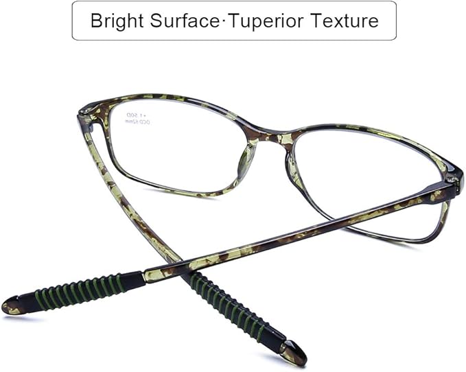 DOOViC Computer Reading Glasses 4 Pack Blue Light Blocking Glasses Anti Eyestrain Flexible Lightweight Readers for Women Men