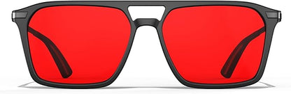 Goiteia Orange Blue Light Blocking Glasses-Retro 70s Blue Light Glasses for Men Women, Easier Sleep and Migraine Relief