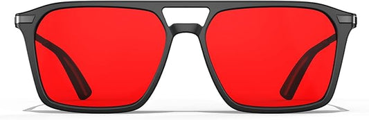 Goiteia Orange Blue Light Blocking Glasses-Retro 70s Blue Light Glasses for Men Women, Easier Sleep and Migraine Relief